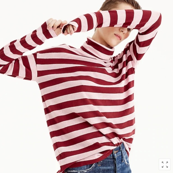 J. Crew Sweaters - J. CREW DECK STRIPED TURTLENECK TOP PULLOVER SHIRT